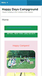 Mobile Screenshot of happydayscampground.com